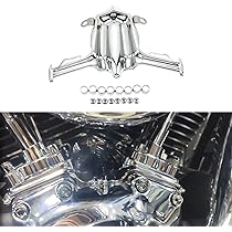HDBUBALUS Coperchi Laterali In Cromo Per Motore Harley Touring E Dyna, Adatti Per Electra Glide, Street Glide, Road Glide (2007-2016)