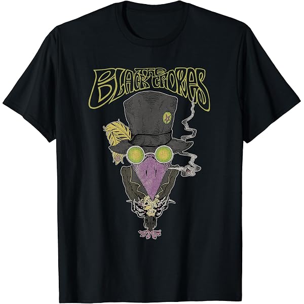 Amazon | The ブラック Crowes T Shirt Flying Crowes Band Logo