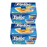 【まとめ買い】 ジップロックコンテナー正方形 700ml 台所用品 2個入 × 3セット