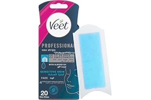 Veet Easygrip Ready To Use 20 Wax Strips And 4 Perfect Finish Wipes For Face