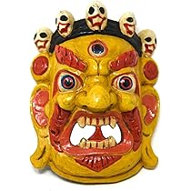 ヤマタカ 壁掛けマスク チベット仏教 古銅製 時代物 ヤマタカ 壁掛けマスク チベット仏教 古銅製 時代物