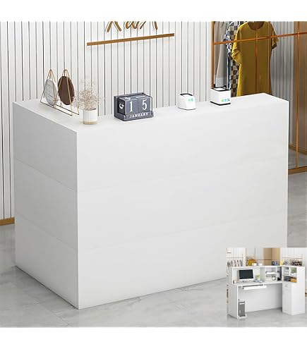 Amazon | ZXZMX レジカウンター 受付カウンター カウンターデスク 受付