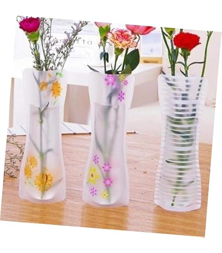 Amazon.co.jp: フラワーベース 折りたためる花瓶 まとめ買い 柄・色 