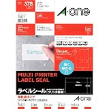 エーワン ラベルシール 強粘着タイプ 21面 18シート 78421