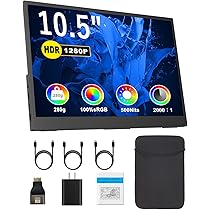 Amazon.co.jp: 【2026最新】 モバイルモニター 10.5 インチ 1920×1280