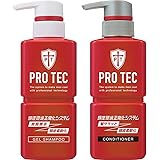 PRO TEC(プロテク) 頭皮ストレッチ シャンプー ポンプ 300g(医薬部外品)+ コンディショナー ポンプ 300g