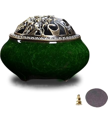 Amazon｜玉香炉 翡翠 玉石 彫刻 香炉 唐木足付台 中国美術 軟玉 置物