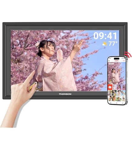 Amazon | THOMSON デジタルフォトフレーム 15.6インチ 1920×1080 WiFi