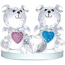 Amazon.co.jp: Kertari クリスタル くま 置物 【正規品】結婚祝い 誕生