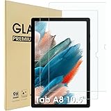 [2-Pack] Hianjoo Screen Protector Compatible with Samsung Galaxy Tab A8 10.5", [HD Clarity] [9 Hardness] Tempered Glass Repla