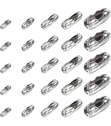 Amazon.co.jp: uxcell ボールチェーンコネクター 1.5/2/2.4/3.2/4mm