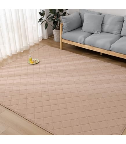 Amazon.co.jp: 無印良品 インド綿混手織ラグ200x200 ライトブラウン