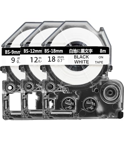 Amazon | ブラザー工業 HGeテープ 強粘着ラミネートテープ(白地/黒字