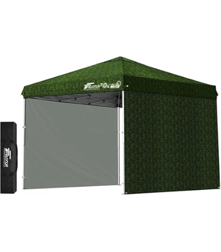 FIELDOOR ワンタッチタープテント サイドシート3枚付属、ウェイト４個付き FIELDOOR ワンタッチタープテント サイドシート3枚付属、ウェイト4個付き