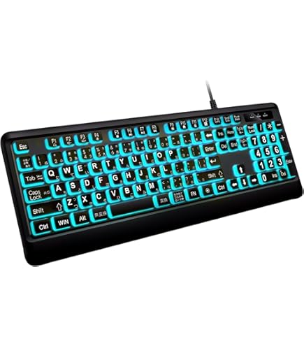 Amazon | Nuklz大型プリントコンピューターのキーボード有線USB