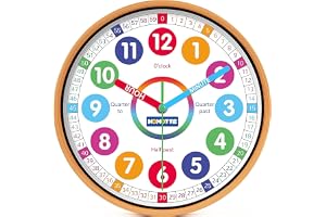 Homotte Learning Clock Amazon.com.au Best Sellers: The most popular items in Wall Clocks