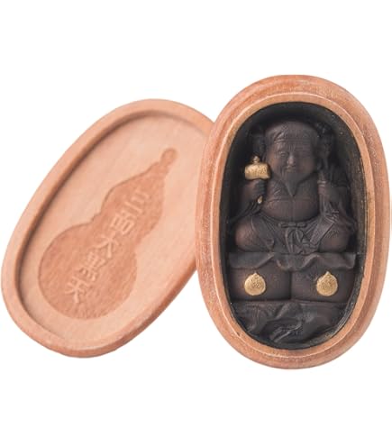 Amazon｜仏像 三面出世大黒天 比叡山形三面大黒天 極小仏 厨子入り仏像