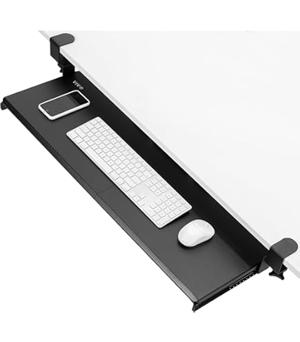 VIVO 55 Inch Extra Long Monitor Stand Riser - Wood & Steel Desk Organizer For Multi Screens