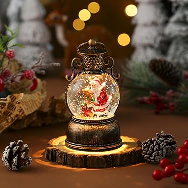 【極美品】クリスマス スノードーム サンタランタン 赤白銀3個セット 極美品】クリスマス スノードーム サンタランタン 赤白銀3個セット