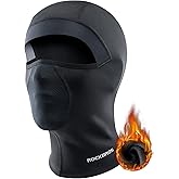 ROCKBROS(ロックブロス)バラクラバ 冬用 ネックウォーマー 裏起毛 防寒 息苦しくない 滑り止め ヘルメットインナー 伸縮性 目出し帽 バイク 自転車 スキー 登山 釣り メンズ レディース