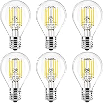 Amazon | Wonninek LED フィラメントミニ電球 E17口金 電球色 6W