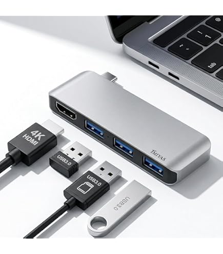 Amazon | laptop 2/laptop 1 専用 USBハブ HDMI USB SD/TF カード
