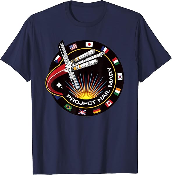 Project Hail Mary Spaceship Mission Badge Poster T-Shirt - 1