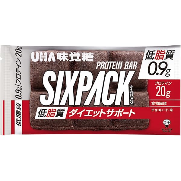Amazon.co.jp: UHA味覚糖 SIXPACK プロテインバー チョコレート