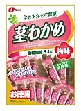 なとり お徳用茎わかめ梅味 105g×5袋【エネルギー107kcal 脂質0.7g 炭水化物26.3ｇ(糖質 20.9ｇ 食物繊維 5.4ｇ) ※1袋当たり】