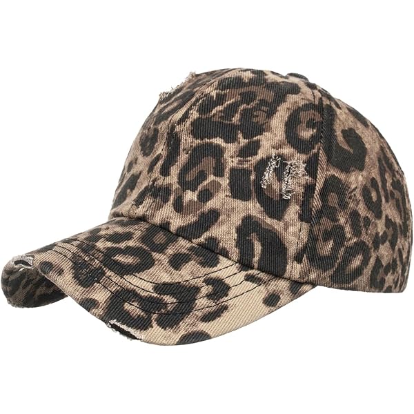 Amazon | [KUN FAC] 帽子 レオパード柄 豹柄 ヒョウ柄 キャップ メンズ