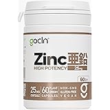GoCLN(ゴークリーン) 亜鉛 サプリ 1粒25mg Zinc 自然由来原料100% 60日分 高配合 サプリメント - High-Potency Zinc Supplement - Vegan - Made in Japan