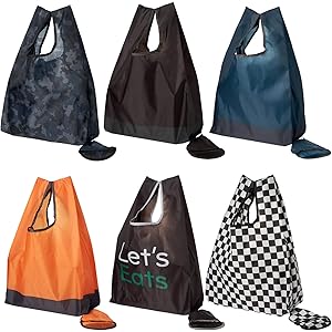 【AOTOBAG】 エコバッグ コンビニ 6点セット レジ袋 折りたたみ マチ広 軽量 コンパクト