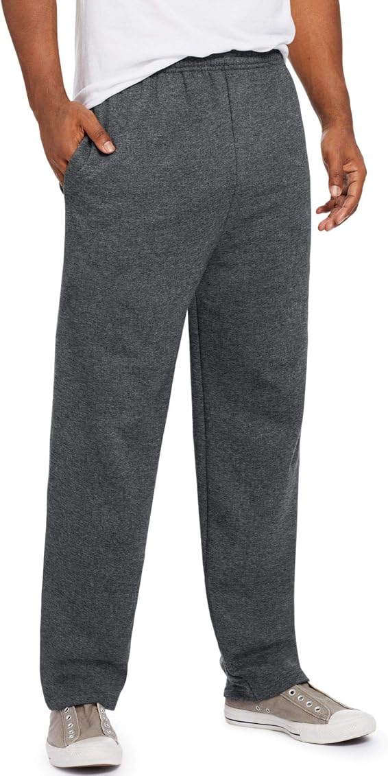 Hanes Men's EcoSmart Open Leg Pant with 