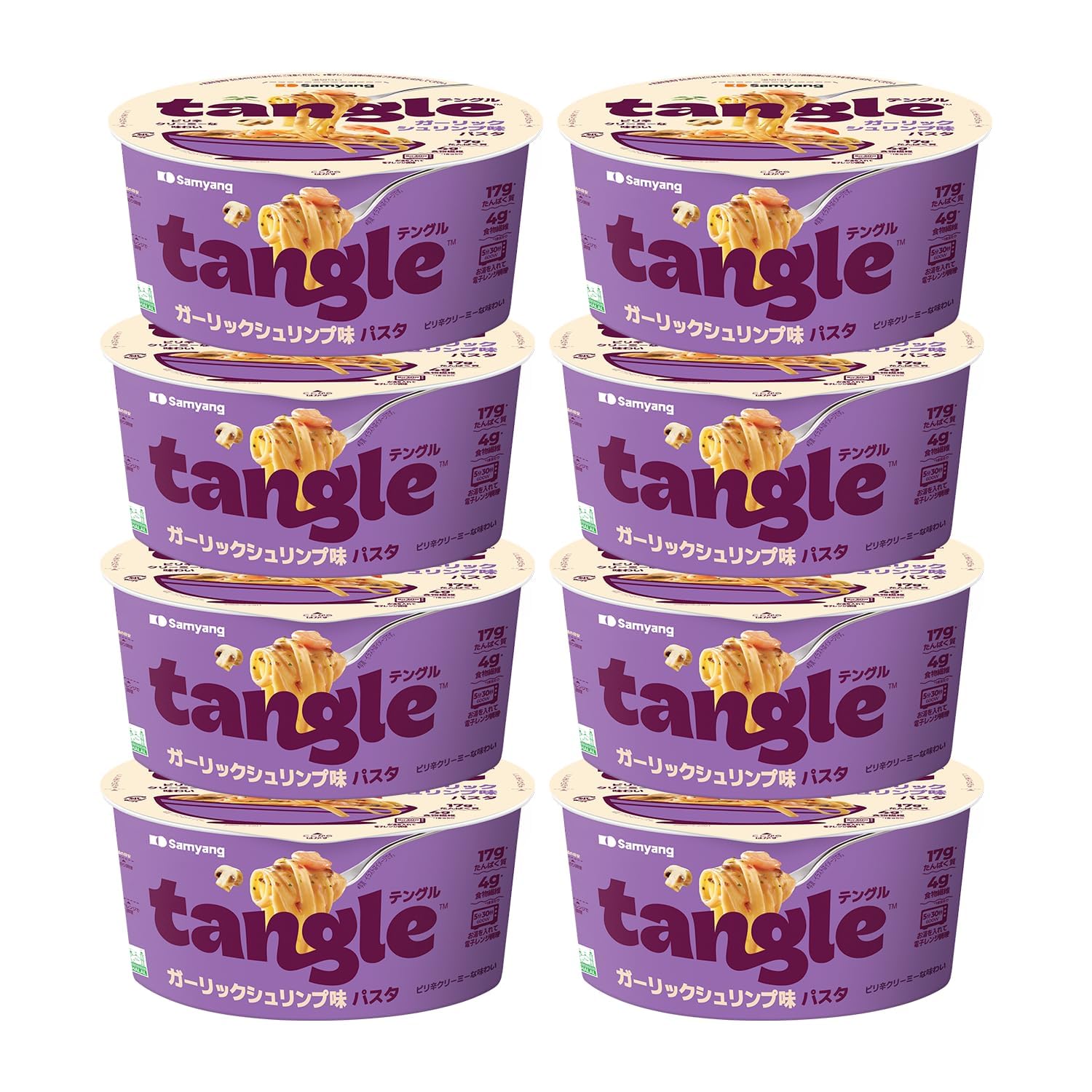 【スマイルSale】【52%OFF】【1,599円】 テングル公式 ガーリックシュリンプ味 カップパスタ 8食セット