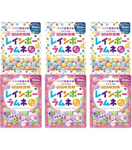 Amazon.co.jp: 【大容量・箱】レインボーラムネ 550g 奈良 イコマ製菓