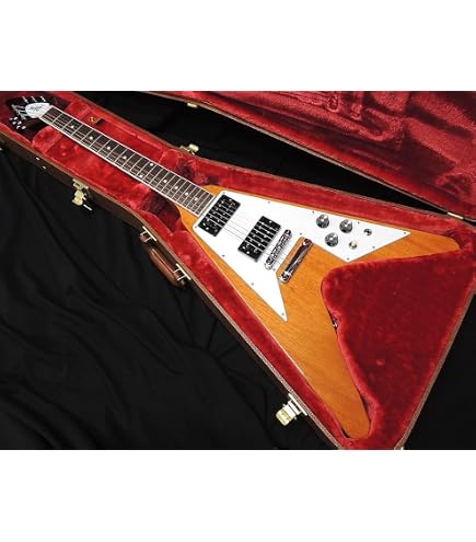 Amazon | Gibson 70s Flying V Antique Natural エレキギター