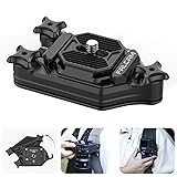 Ulanzi FALCAM F22 バックパックストラップクリップ カメラホルスター カメラホルダー クイックリリースクランプ&プレート アルカスイス対応互換 22mm標準 1/4ネジ キャプチャー型 Arca-Swiss規格 クイックマウント 簡単脱着 リュック ウエスト ベルトクリップ 一眼レフDSLR Digital SLR Camera/Sony/Canon/Nikonに対応 アルミ製