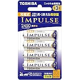 TOSHIBA ニッケル水素電池 充電式IMPULSE 高容量タイプ 単3形充電池(min.2,450mAh) 4本 TNH-3AH4P