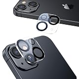 NIMASO カメラフィルム iPhone13 mini / iPhone13 用 カメラカバー カメラ レンズ 保護カバー 全面保護 黒縁取り 露出オーバー防止 2枚入り クリア NCM21H290