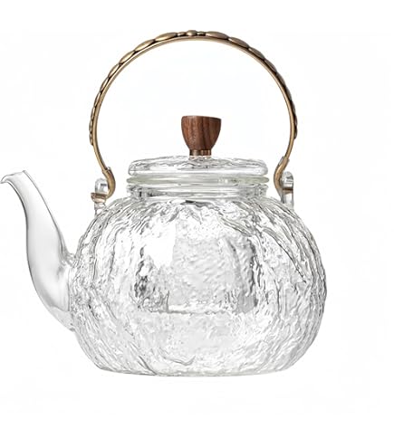 Amazon｜Geyaziu 耐熱ガラス ティーポット 茶こし付き ガラス製ポット