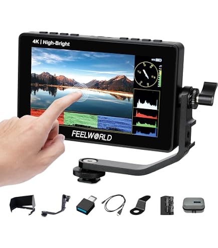 Amazon | Feelworld LUT6S 6インチ2600nit高輝度HDR/3D LUT波形