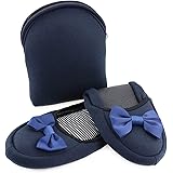 [Trend Marche] スリッパ 折りたたみ 携帯スリッパ 【 丸洗いOK 収納ポーチ付 】 旅行 幼稚園 学校 出張 オフィス ルームシューズ