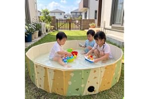 tecopeco ”片付けカンタン”折りたたみプール 空気入れ不要 子供用プール ビニール 家庭用 折りたたみ 直径120㎝