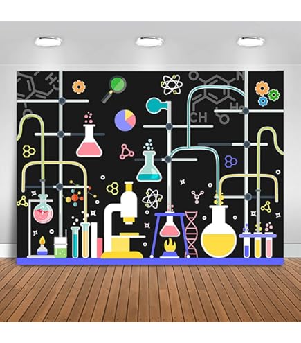 Whaline 5-Pack Science Party Banners – “We Love Science” Garland Decor For Classroom & Birthday