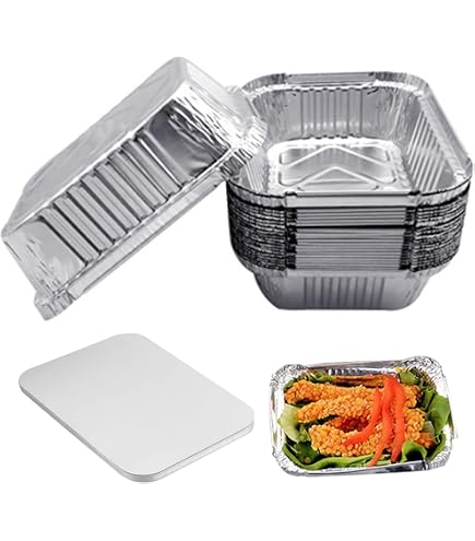 Amazon.co.jp: Zehaiwl アルミ皿 使い捨て 700ml セット、 深型