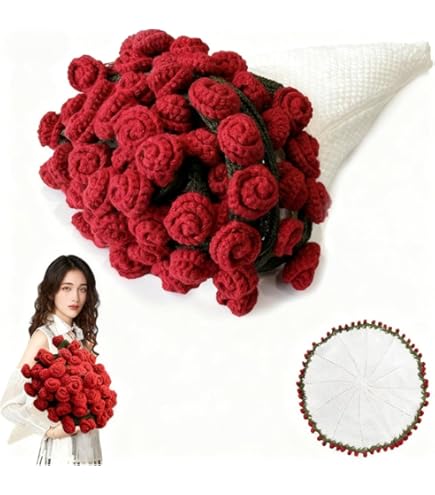 Amazon｜完成した花のバラの花束ブランケット、バラのブランケット