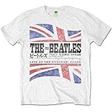 [ROCK OFF] THE BEATLES ザ・ビートルズ - BUDOKAN SET LIST（ヴィンテージ加工） / バックプリントあり/Tシャツ/メンズ 【公式/オフィシャル】