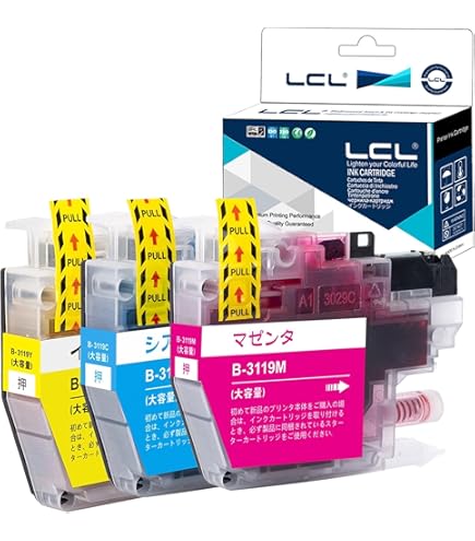 Amazon.co.jp: ブラザー用LC3119 LC3119-3CL (C/M/Y) 互換インク