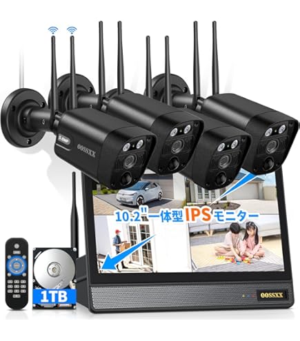 Amazon.co.jp: 【ソーラー給電・カラー暗視・双方向通話】防犯カメラ