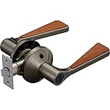 マツ六(Mazroc) レバー錠 エクレ 兼用取替バリアフリーレバー錠 トイレ錠 EL5060-4MH-UMB アンバー+Mブラウン ハイブリッドレバー